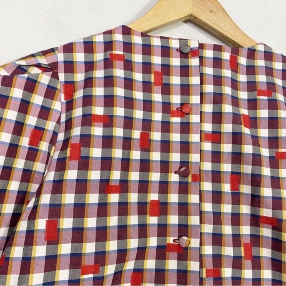 HUNTER BELL Delilah Top Odessa Check Plaid - Picture 10 of 14